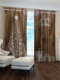 Zasłona Choinka z gwiazdką