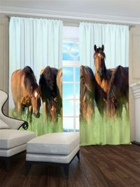 Zasłona gotowa Dzikie konie