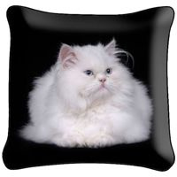 Poduszka ozdobna BIAŁY KOT
