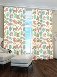 Zasłona gotowa Koty