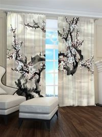Zasłona gotowa Kwitnąca gałązka