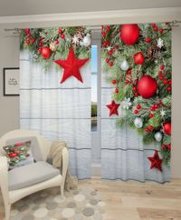 Zasłona gotowa Jabłuszkowe Girlandy