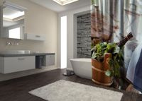 Zasłona Prysznicowa Drewniane wiadro