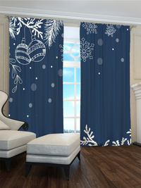 Zasłona gotowa Świąteczne wzory