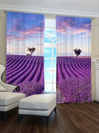 Zasłona gotowa Lawendowe pole