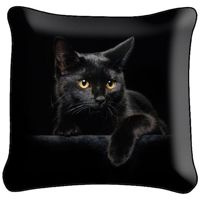 Poduszka ozdobna CZARNY KOT