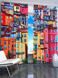 Zasłona gotowa Kolorowe miasto