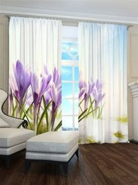 Zasłona gotowa Krokusy na śniegu