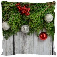 Poduszka ozdobna Świątecznie z jarzębiną 51