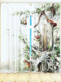 Zasłona Gotowa Kolorowy Bajkowy Motyw