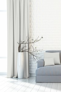 Platynowa zasłona gotowa jednokolorowa jednoczęściowa