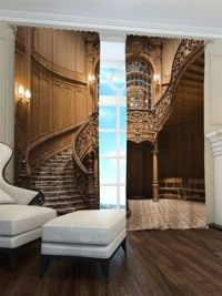 Zasłona gotowa Zabytkowe schody