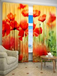 Zasłona Gotowa TULIPANY