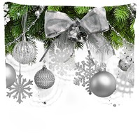 Poduszka ozdobna Srebrne Śnieżynki 15