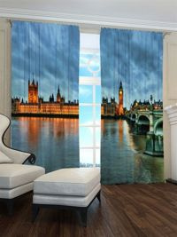 Zasłona Gotowa Big Ben nad Tamizą