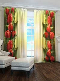 Zasłona gotowa Tulipany