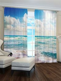 Zasłona Gotowa Widok morza