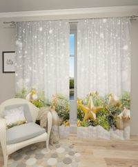 Zasłona gotowa Gwiazdka na śniegu