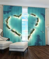 Zasłona gotowa Palmowe serce