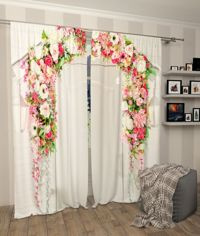 Zasłona gotowa Kwiaty na wiosnę