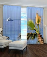 Zasłona gotowa Palma nad morzem