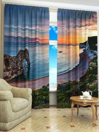 Zasłona gotowa Tropikalny brzeg