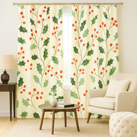 Zasłona gotowa Leśne owoce beż