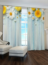 Zasłona gotowa Rustykalnie i kwiatowo