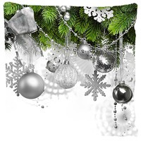 Poduszka ozdobna Srebrne Śnieżynki 17