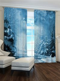 Zasłona Droga w zimowej bieli