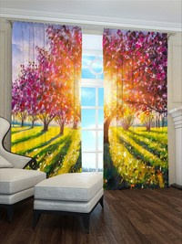 Zasłona gotowa Kwitnąca aleja