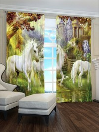 Zasłona gotowa Jednorożce