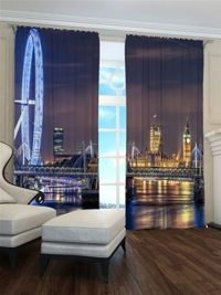 Zasłona Gotowa Londyn nocą