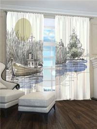 Zasłona Gotowa Grafika Kuter